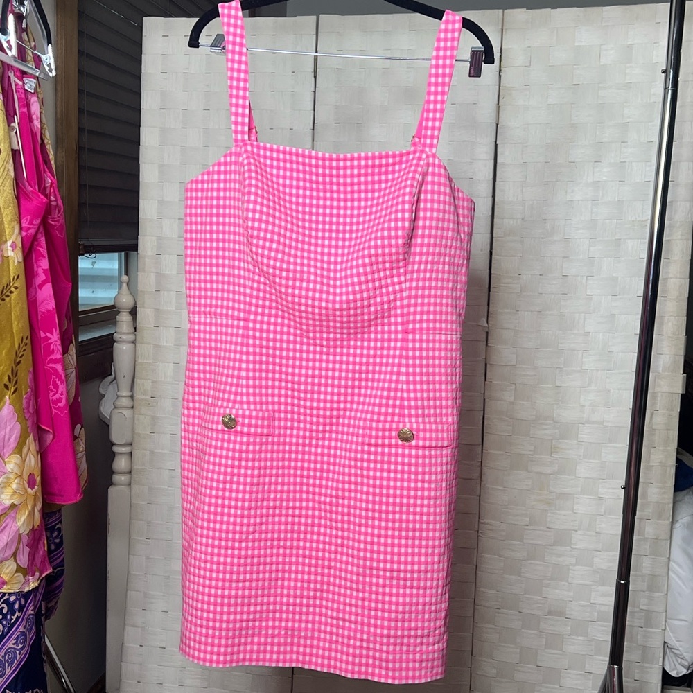 Lilly Pulitzer Sunkissed Pink Gingham Romper